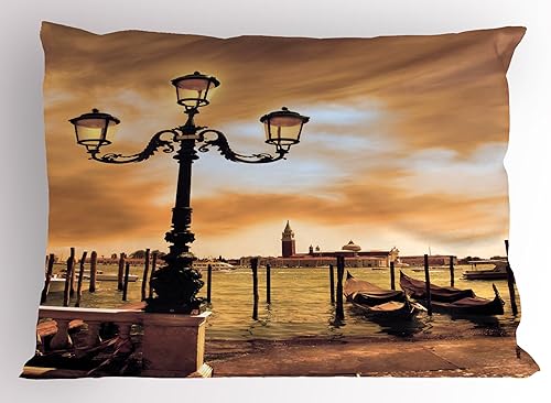 Miniatura 36 de Ambesonne Earth - Juego de 2 fundas de almohada con diseño de geografía de los continentes realistas de Globe of Planet Tierra, artículo de ropa