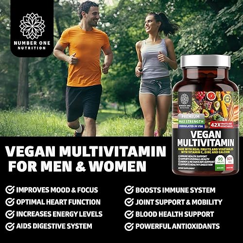 Miniatura 3 de N1N - Multivitamínico a base de plantas prémium [42 ingredientes potentes] Multivitaminas diarias para hombres y mujeres con verduras y frutas