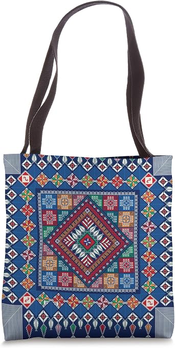 Palestinian Womens Traditional Folklore Dress Decor Jordanian Tote Bag