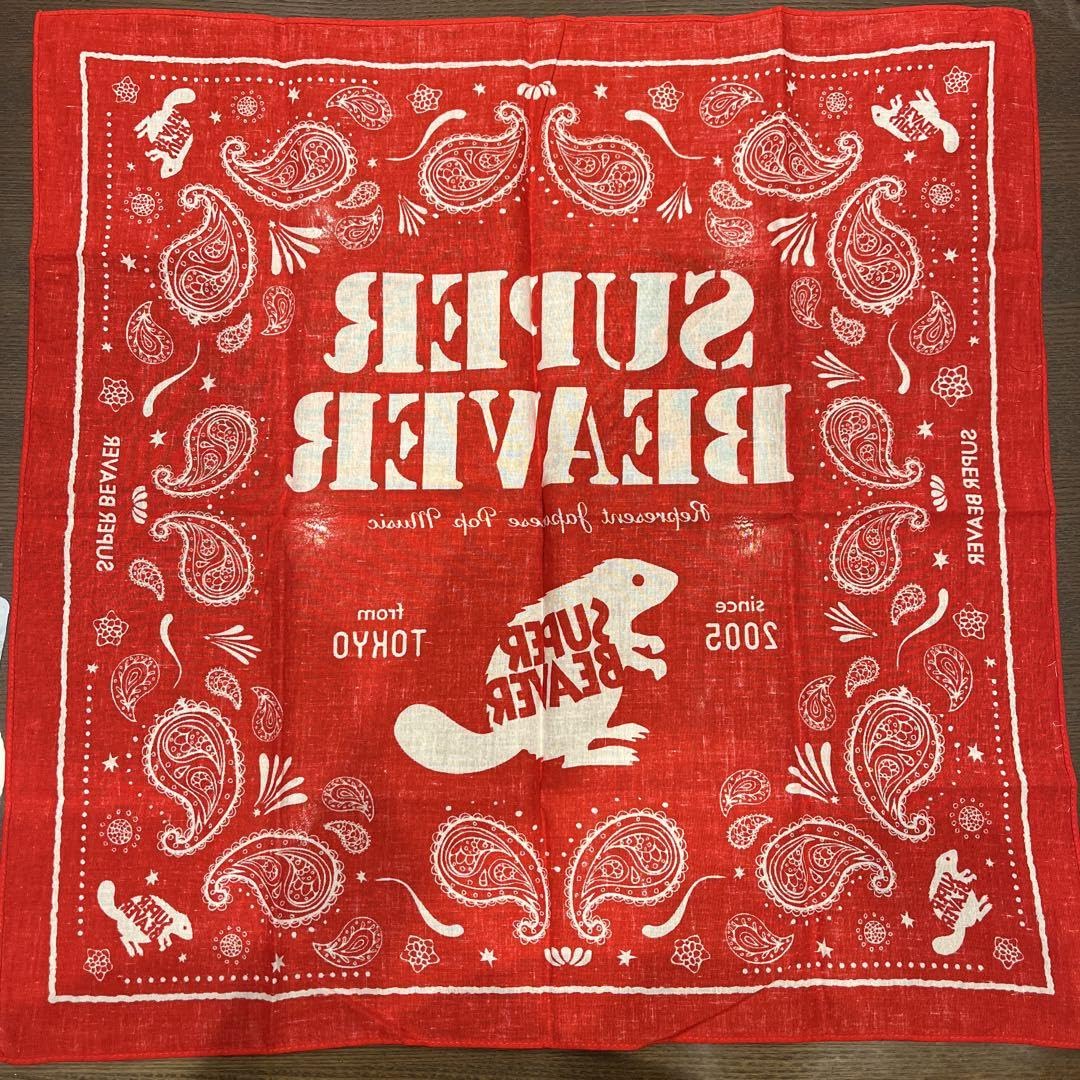 Amazon.co.jp: SUPER BEAVER バンダナ赤 おまけ2点セット グッズ