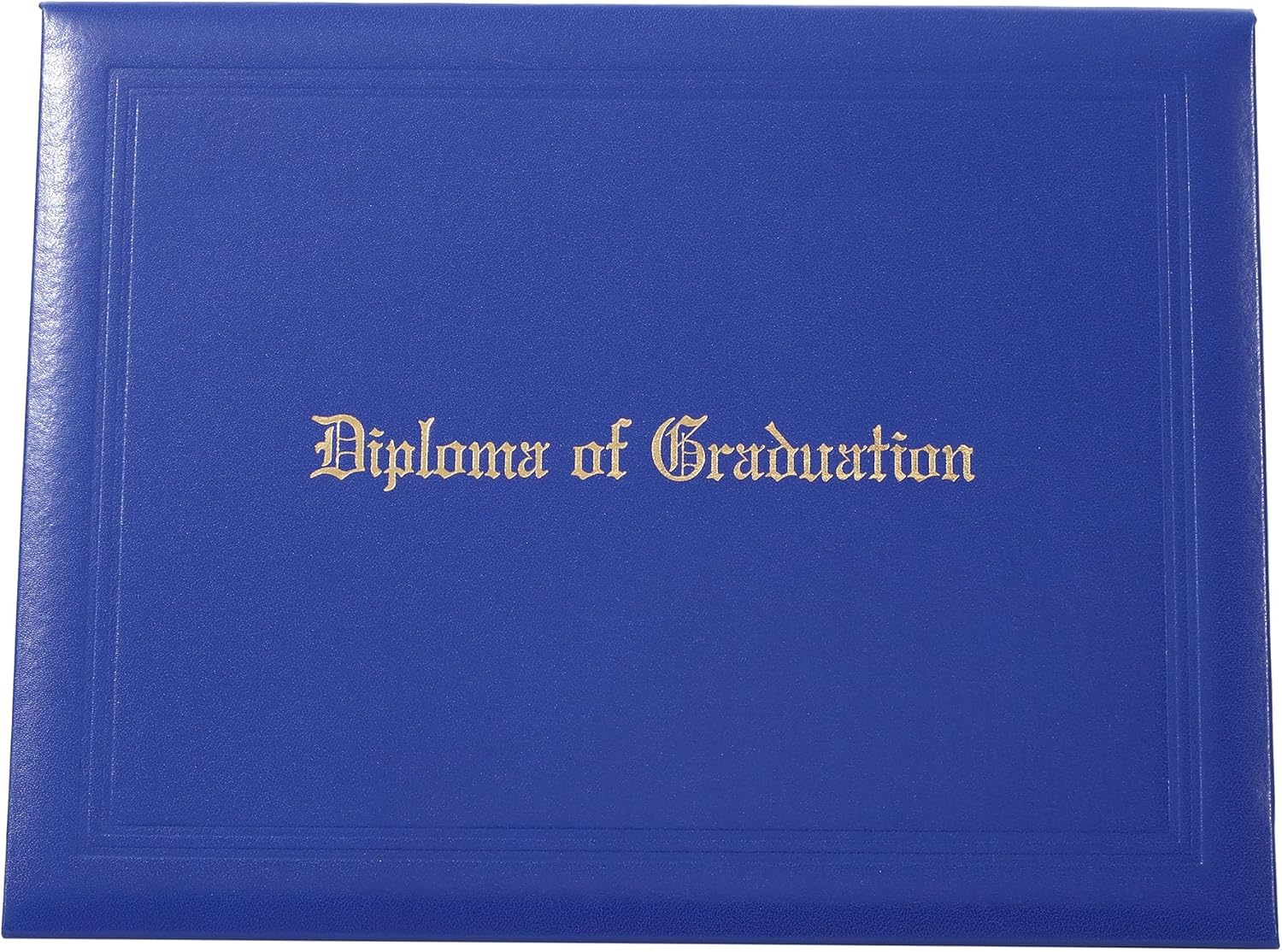 5 Pack Graduation Certificate Holders 8.5''x11'' Imprinted Diploma Covers PU Leather Document Cover for Adults (Royal Blue, 8.5''x11'')