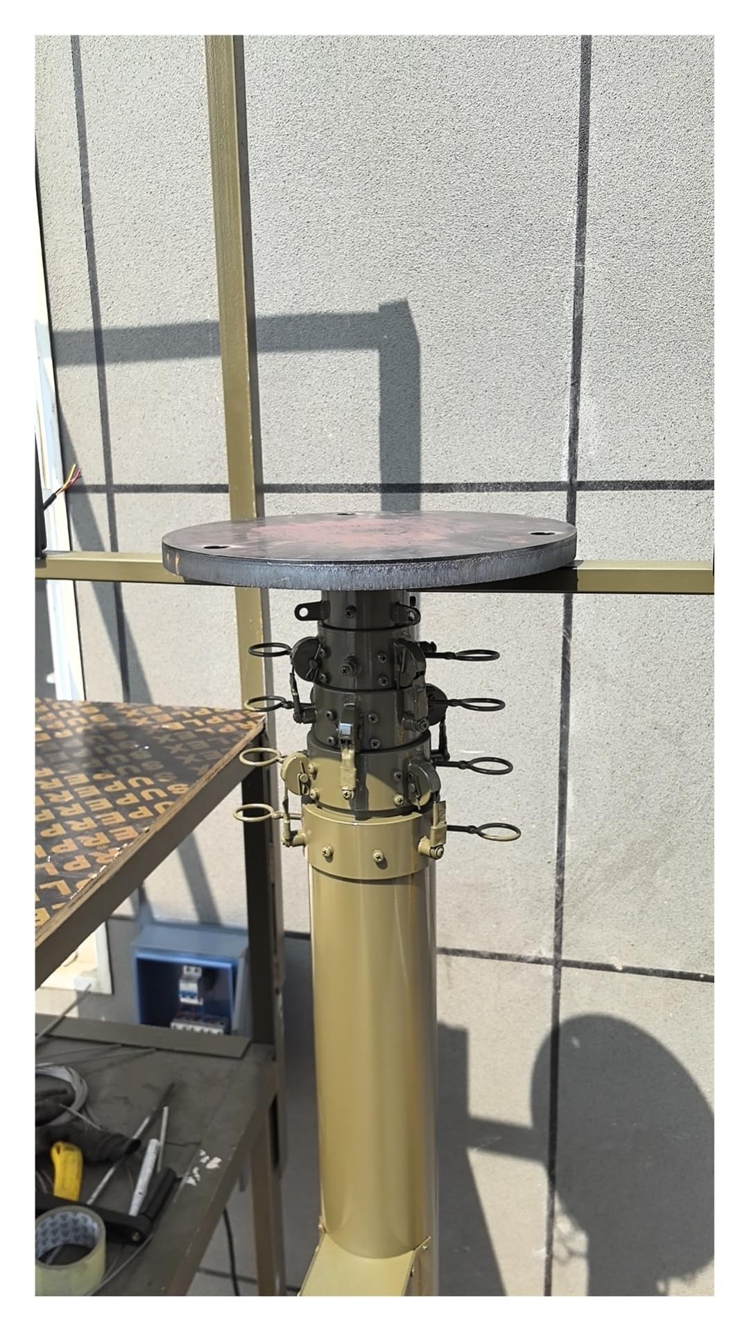 Mât Télescopique Électrique Manuel Pôle De Levage Réglable De 3-20m