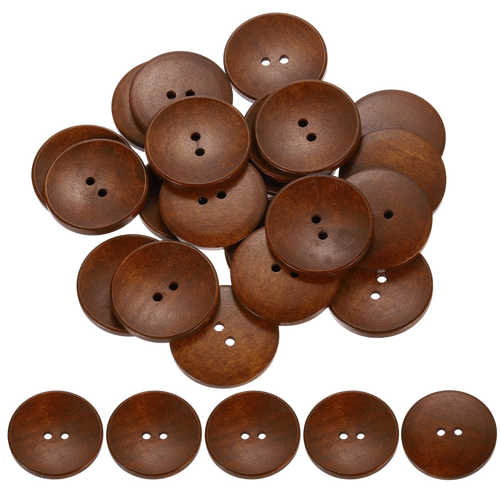 Boutons ronds en bois 38 mm uxcell lot de 30 pour couture et mercerie