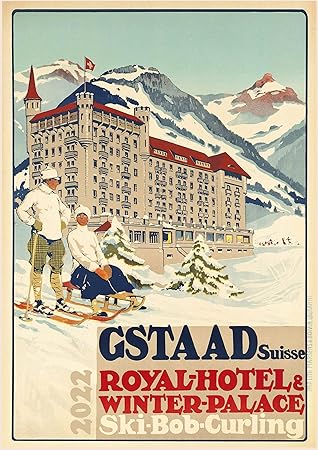 Amazon.com : 2022 Wall Calendar [12 Pages 8"X11"] European Ski Alpine Resort Vintage Travel Poster Sport Ads : Office Products