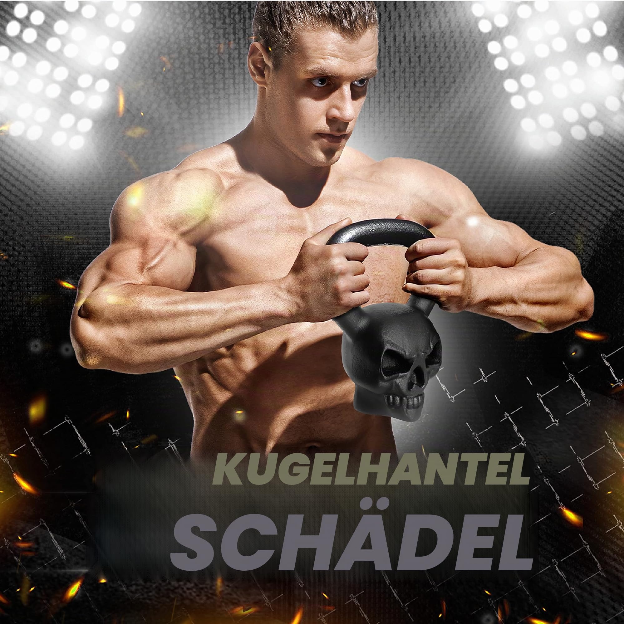 Yes4All Kugelhantel aus massivem Gusseisen für Krafttraining, Kernkraft, Flexibilität zu Hause, Fitnessstudio, Indoor, Outdoor