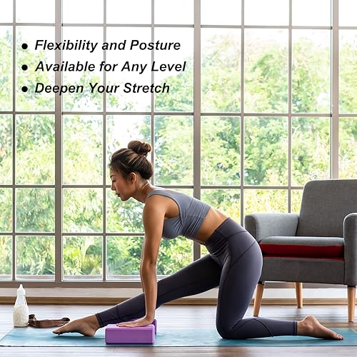 Miniatura 4 de uxcell Bloque de yoga - Ladrillo de espuma EVA de alta densidad ligero para principiantes, yoguis, pilates, meditación