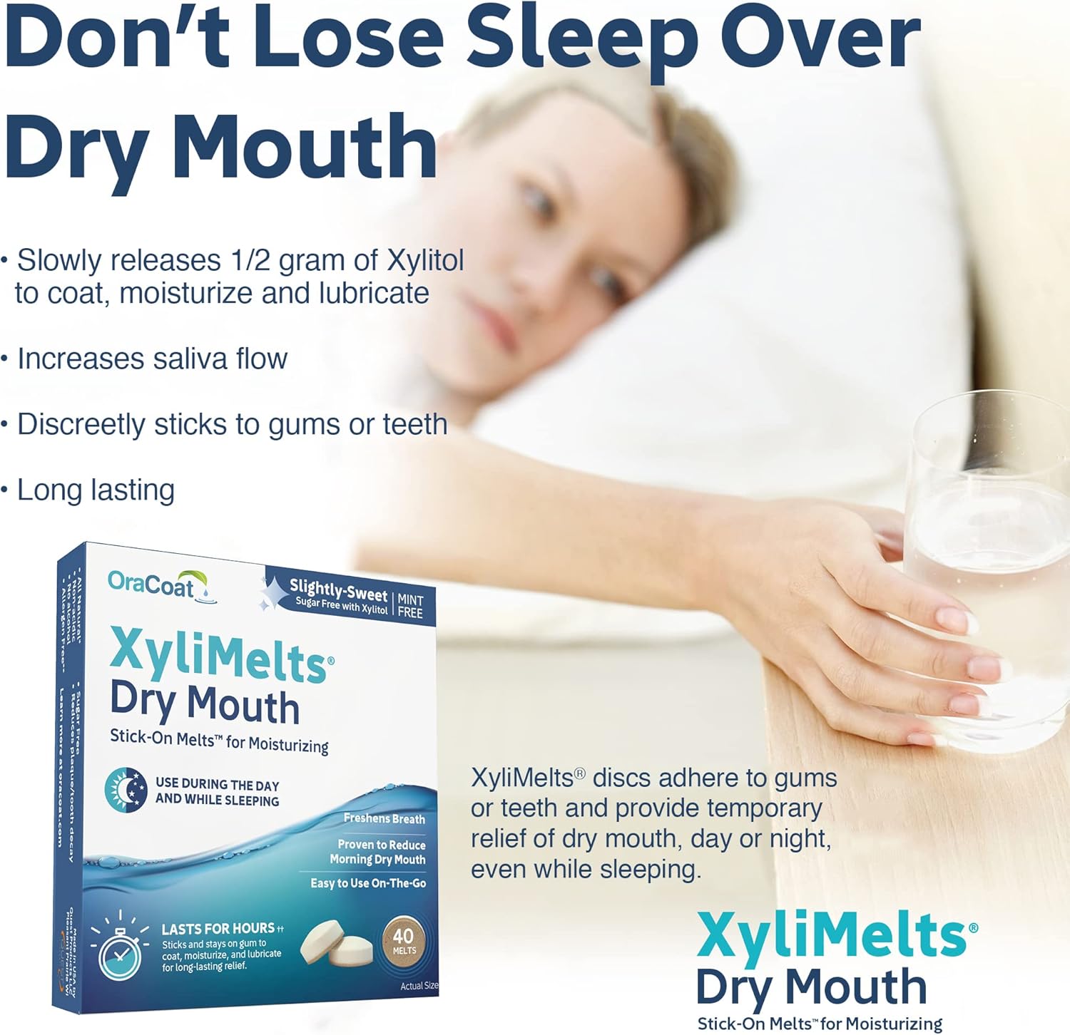 OraCoat® XyliMelts Bundle Slightly Sweet 100 Count and Slightly Sweet 40 Count, Dry Mouth Relief Products