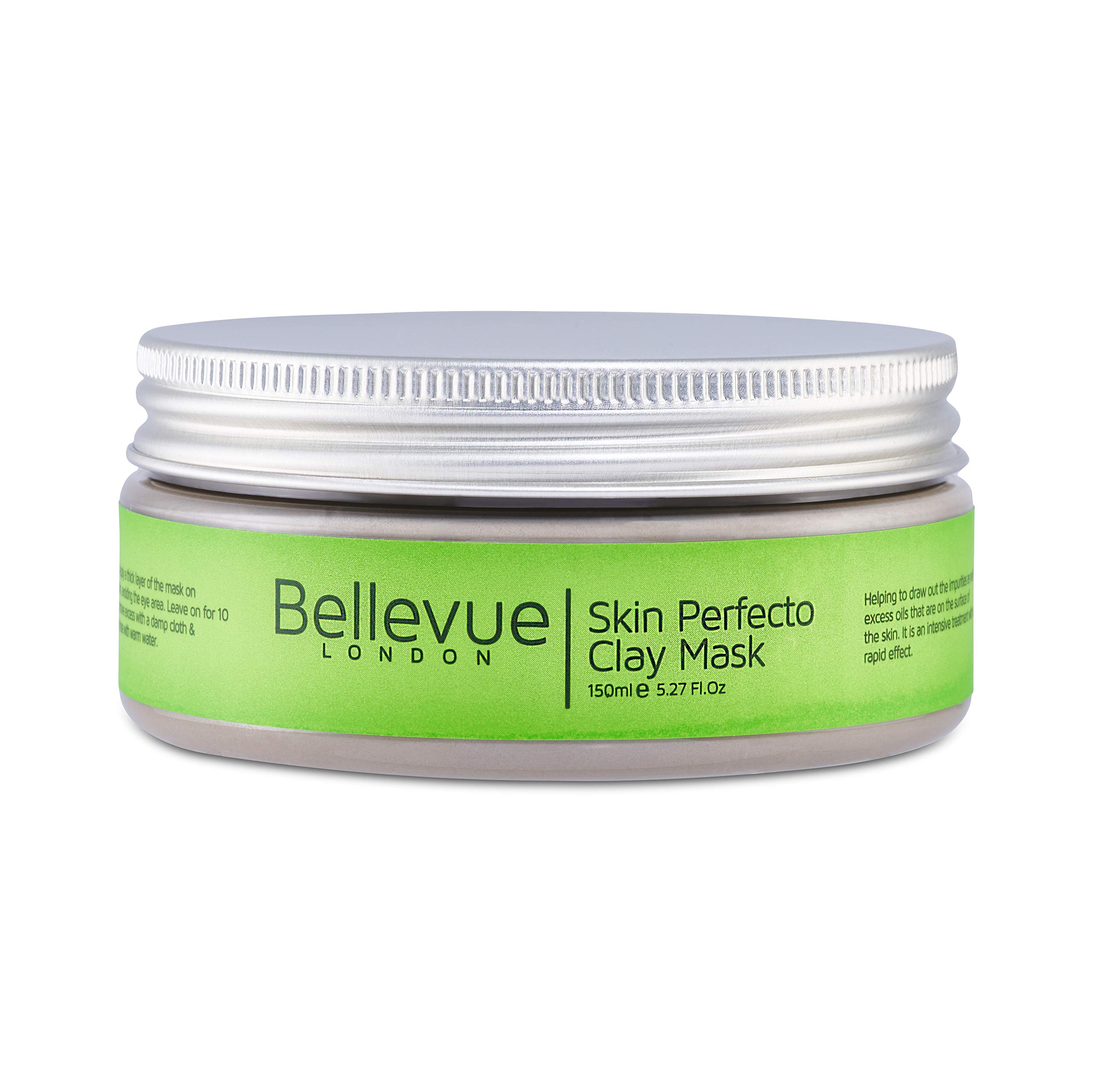 Skin Perfecto Clay Mask 150ml, a Deep Cleansing Balm that Draws Out Impurities, Absorb Excessive Oils and Detoxifies the Skin; a Pure Clay Mask that is Suitable for Women and Men