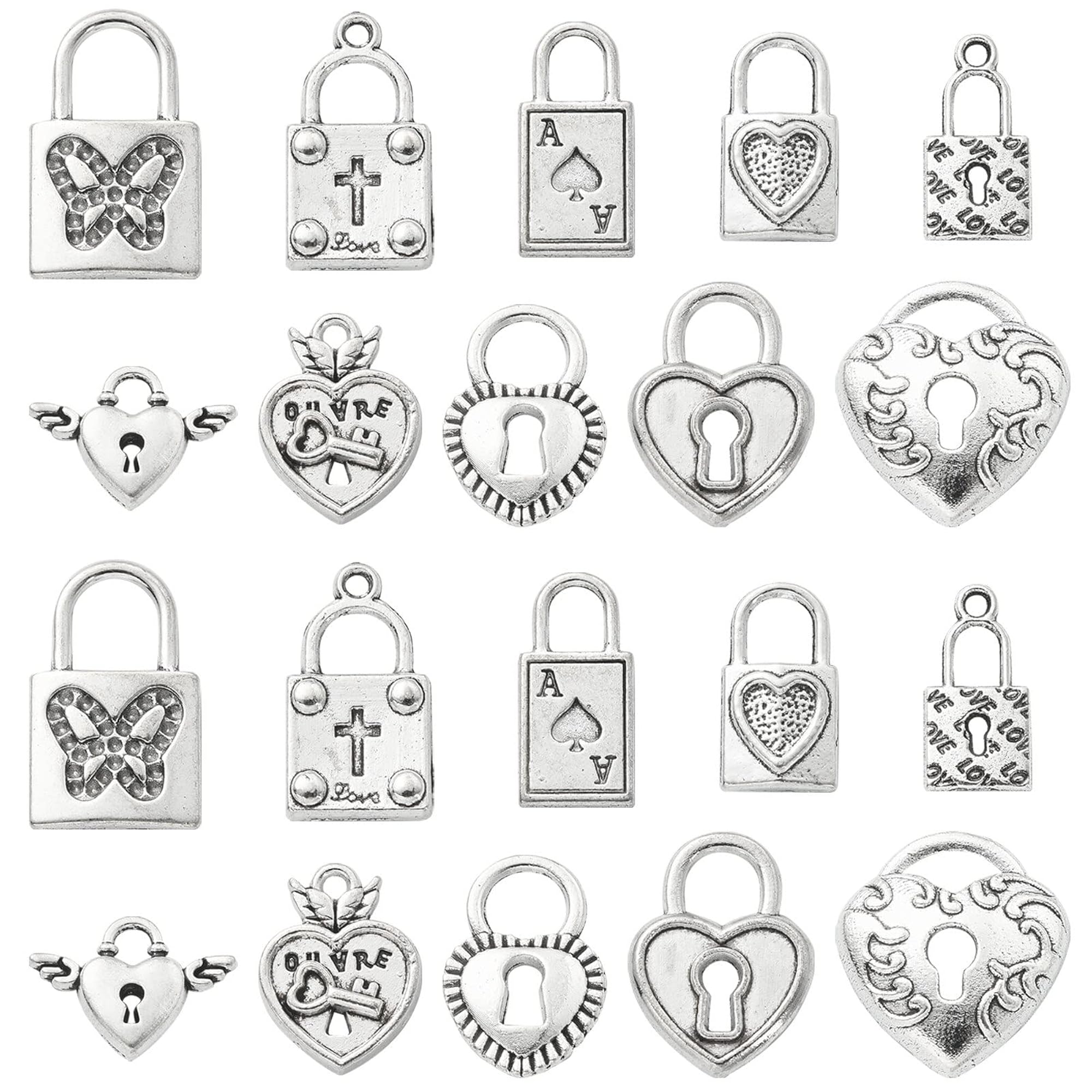 100 Pcs Star of David Charms for DIY Jewellery
