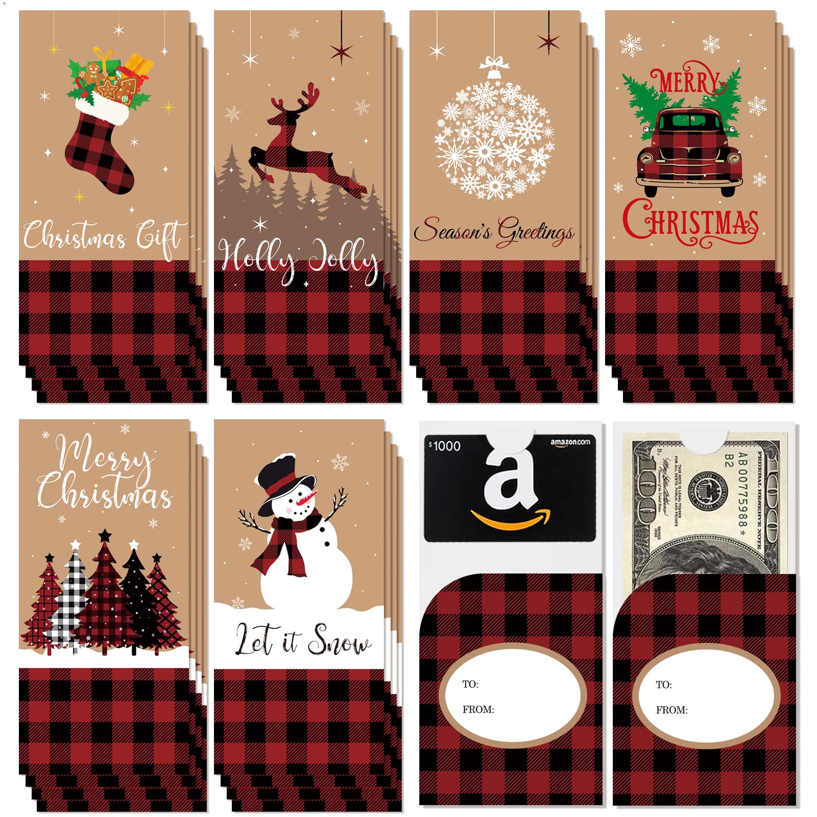 Amazon.com: 24 Sets Holiday Money Christmas Cards with Envelopes, Christmas Gift Card Holder for Money, Christmas Card Money Holders & Envelopes with Stickers (Red Black Color, Buffalo Plaid Cash Envelopes) : Office amazon-com-24-sets-holiday-money-christmas-cards-with-envelopes-christmas-gift-card-holder-for-money-christmas-card-money-holders-envelopes-with-stickers-red-black-color-buffalo-plaid-cash-envelopes-office