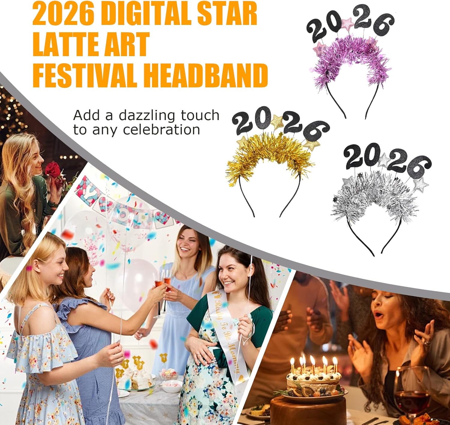 2026 New Year Festival! 17日(土)・18日(日) 名古屋ナディアパークにて出店しております🌺😊 お近くの方は  ぜひ遊びにいらしてくださいね🤙🏾 Mahalo! 2026 ハッピーニューイヤーとデジタルスタープリントホリデーヘッドバンド、軽量パーティーヘアアクセサリー、新年のお祝い、クリスマス