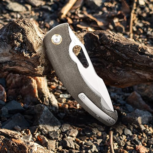 Miniatura 6 de ARTISANCUTLERY Xcellerator - Cuchillo de bolsillo plegable (1860P) para hombres con agujero para el pulgar, cuchillo EDC de 3.86 pulgadas, hoja de