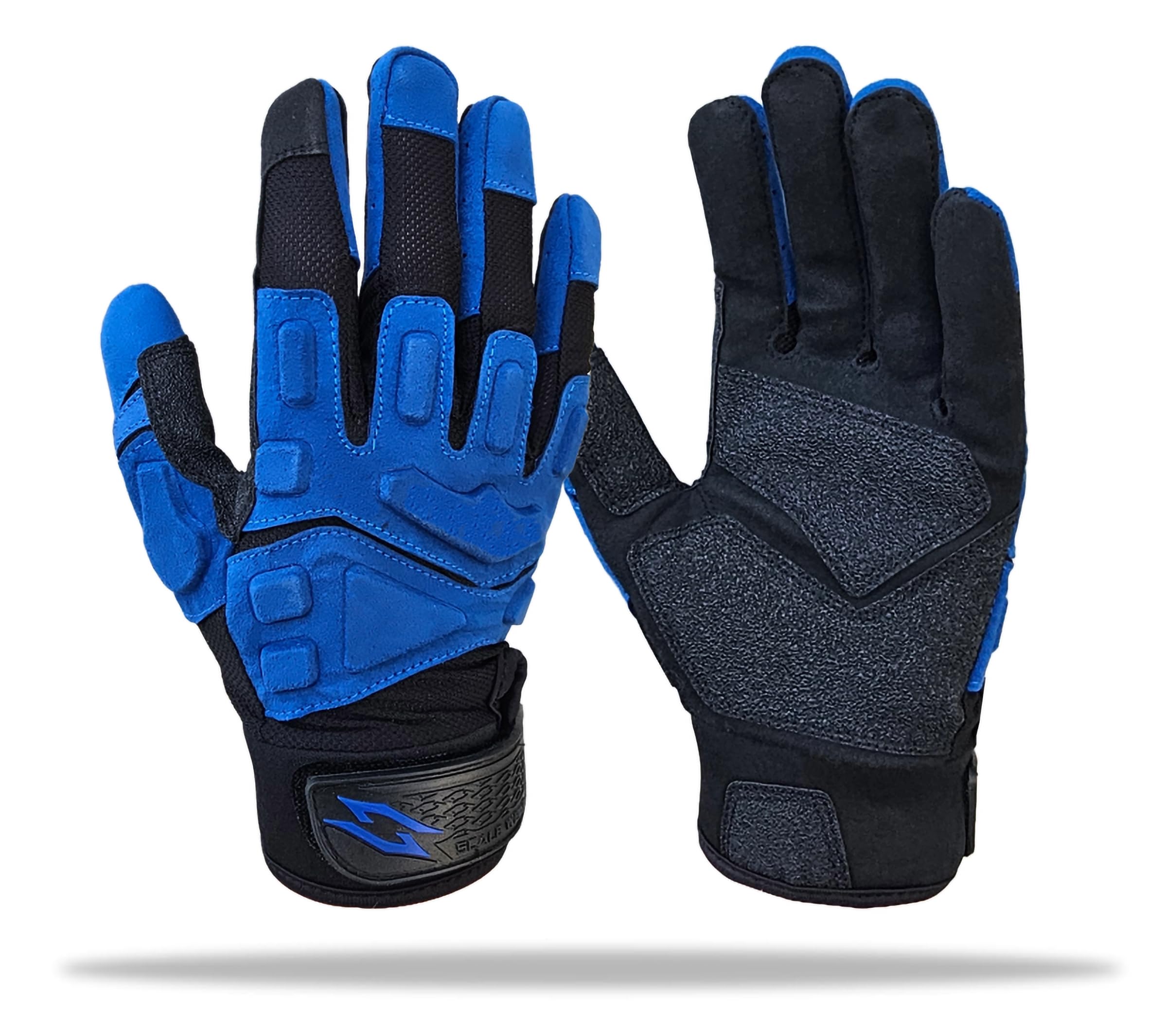 Stealth Padded Football Lineman Gloves – Black, Battle College Lineman, Be a Villain Not a Joker with Padded Stealth Football Gloves with Padded Protection, Youth, Kids, Men, Boys, Small to XXL Sizes