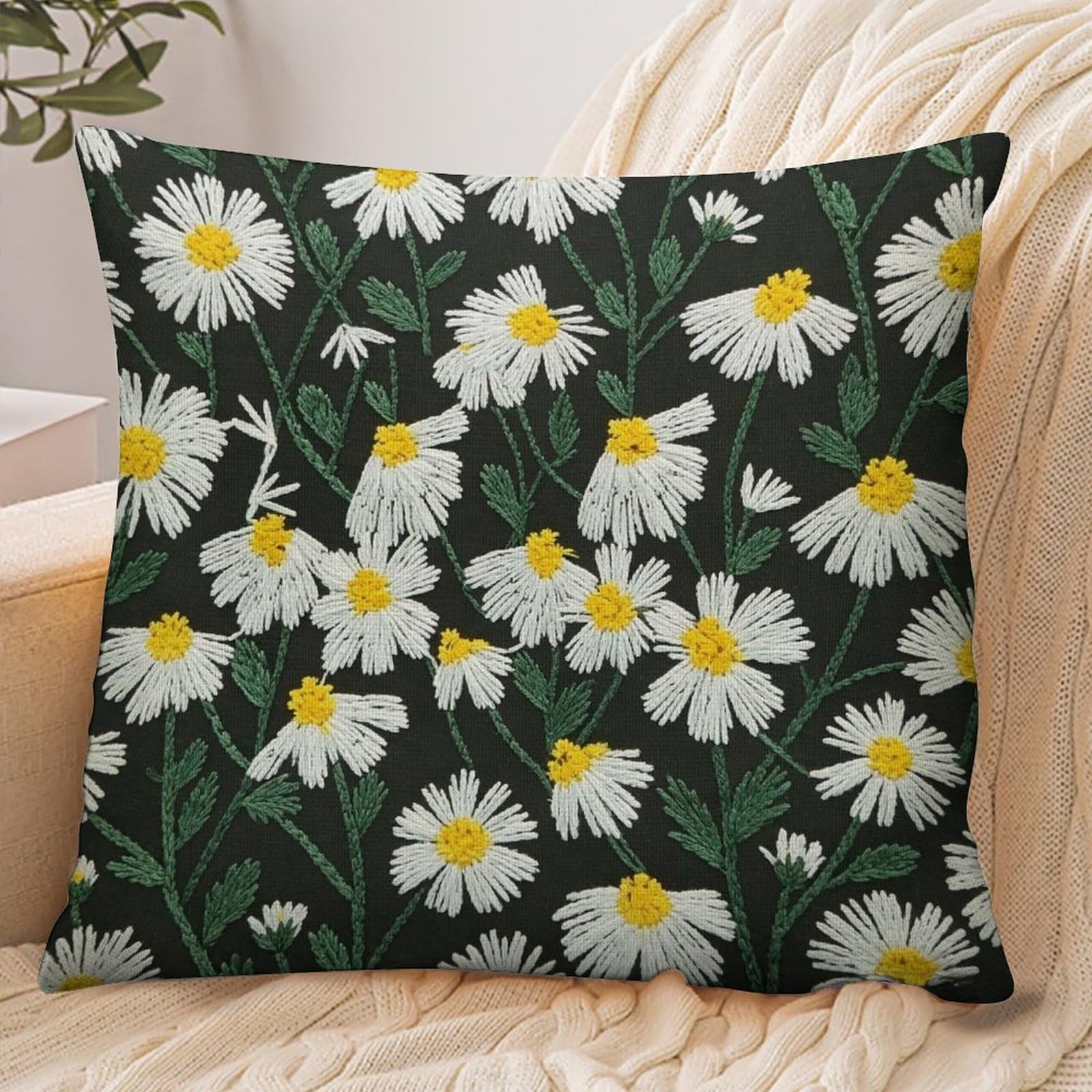 Fekiloot Style Little Daisy Pillowcase Pillow Sham Pillow Case