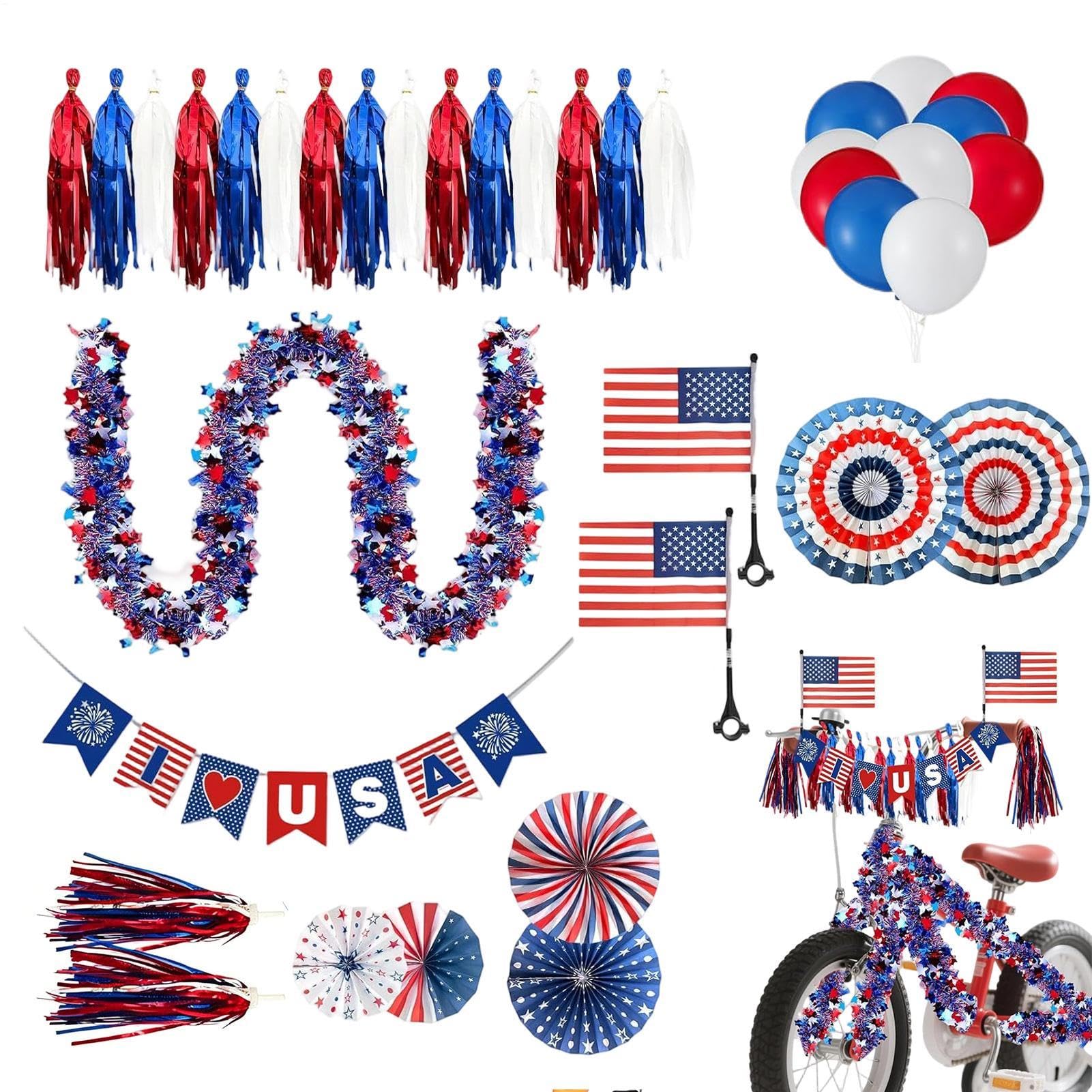 Décorations de rayons de roue de vélo parfaites pour offrir le 4 juillet - 8