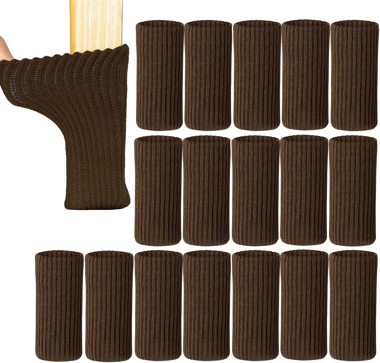 UrsoKuz 24PCS Furniture Leg Socks High Elastic NonSlip Knitted Chair