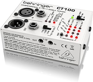 Behringer CABLE TESTER CT100 Professional 6-in-1 Cable Tester