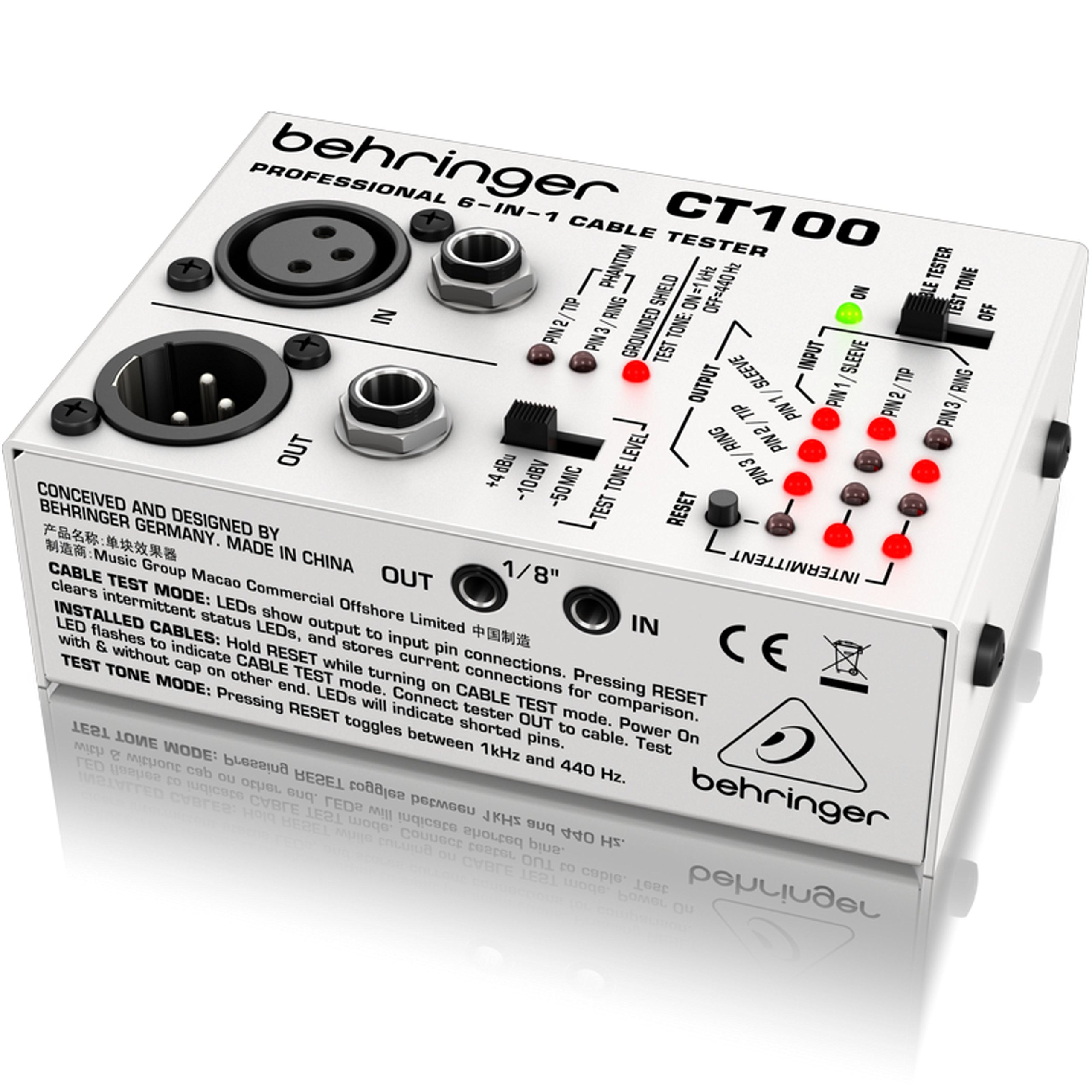 CABLE TESTER CT100 Professional 6-in-1 Cable Tester