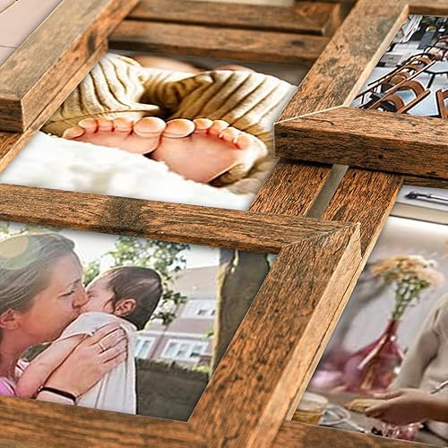 Miniatura 6 de Marcos de fotos collage de 12 aperturas de Reunion Friends Family Memory Photo Frames Collage para decoración de pared, marco de fotos, selfie,