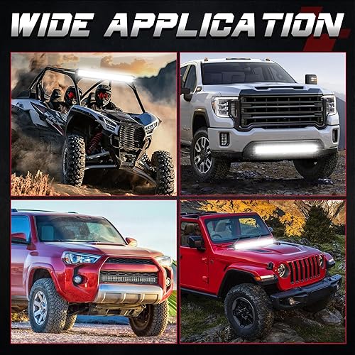 Miniatura 8 de OFFROADTOWN Barra de luz LED de 30 pulgadas, 270 W, haz combinado de haz de luz de triple fila, luz de conducción todoterreno para camión,