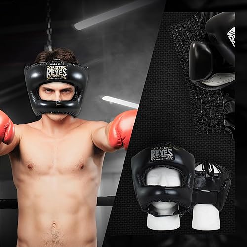 Miniatura 4 de CLETO REYES Casco tradicional de boxeo para hombres y mujeres, protector para la cabeza, protector facial, deportes de combate