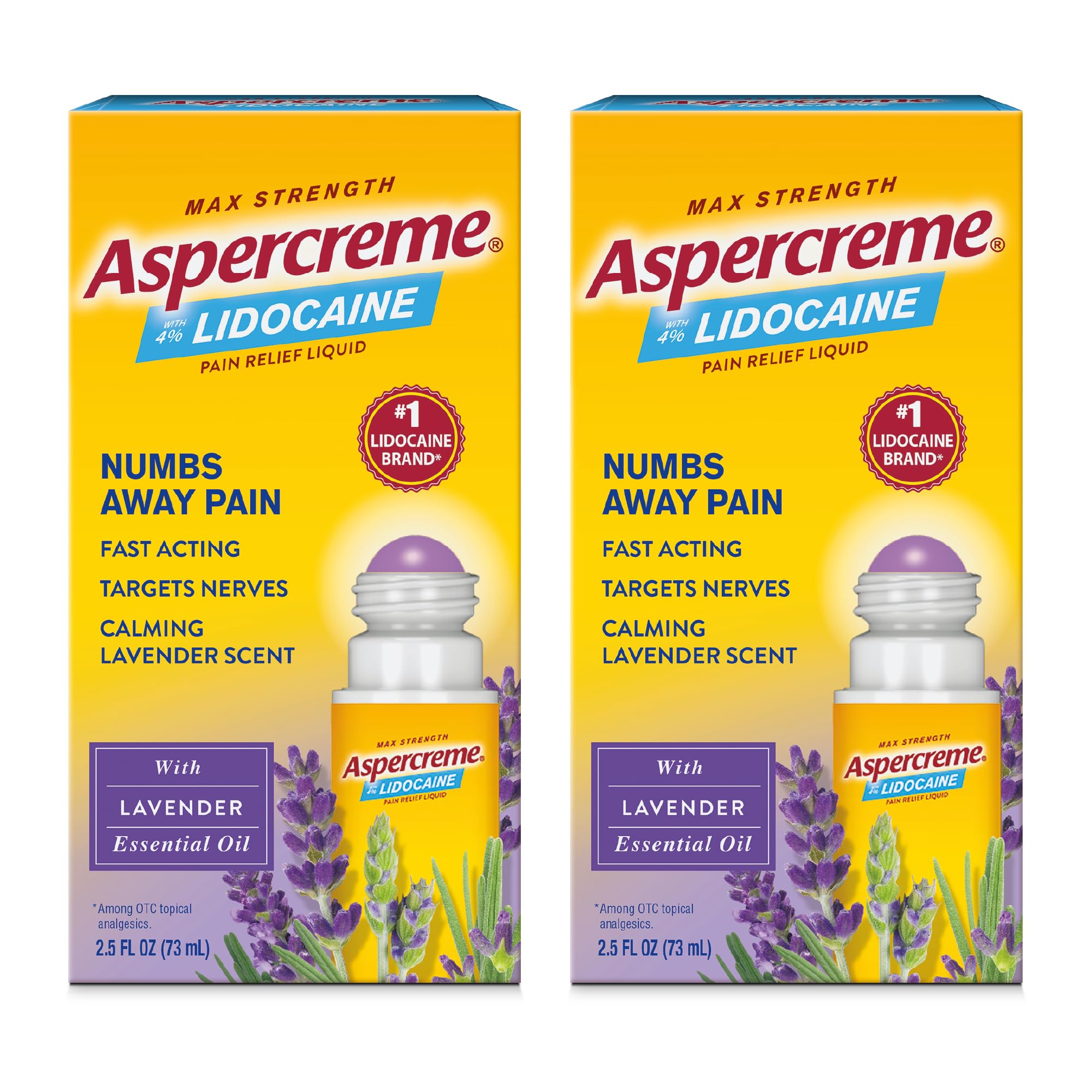 Aspercreme Essential Oils Lidocaine Pain Relief