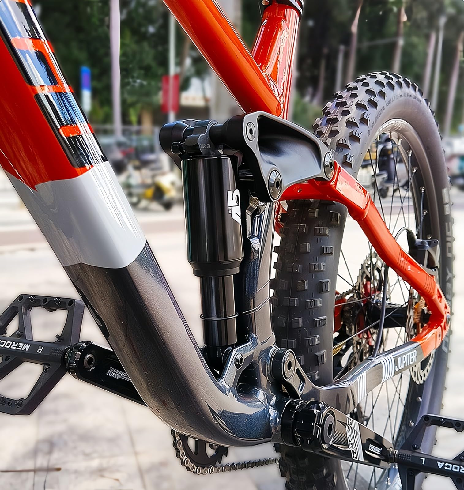 Amortiguador Trasero De Presión De Aire para Bicicleta De Montaña, 125/150/165/190 Mm, Vejiga Trasera para Bicicleta De Montaña, Amortiguador Plegable para Bicicleta De Montaña