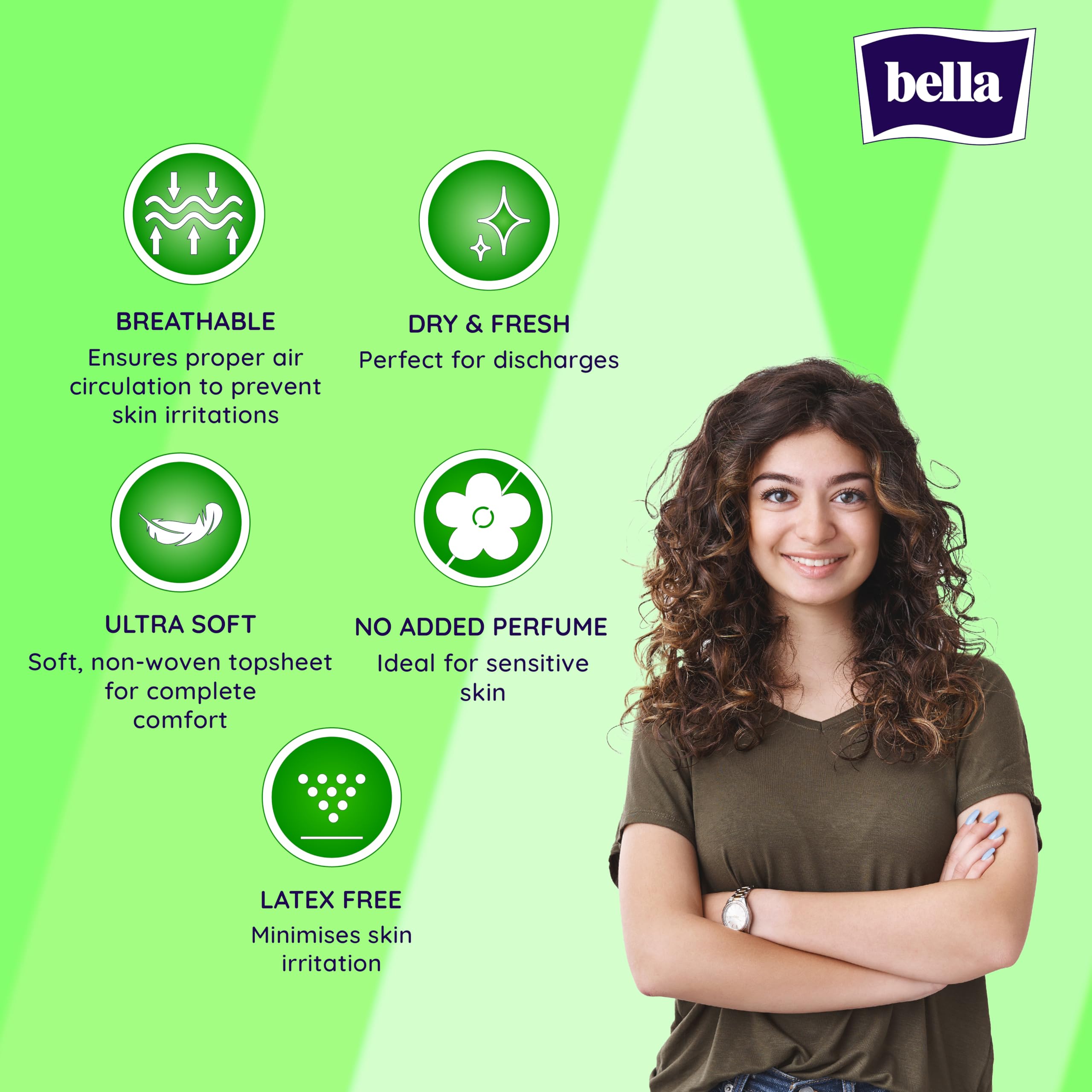 Bella Panty Mini Classic Pantyliners - Pack of 72 Pieces - Image 4 thumbnail