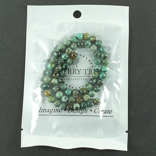 Miniatura 2 de Cherry Tree Collection Cuentas redondas de ojo de tigre de 0.236 pulgadas para la fabricación de joyas, 1 hebra, 60 unidades