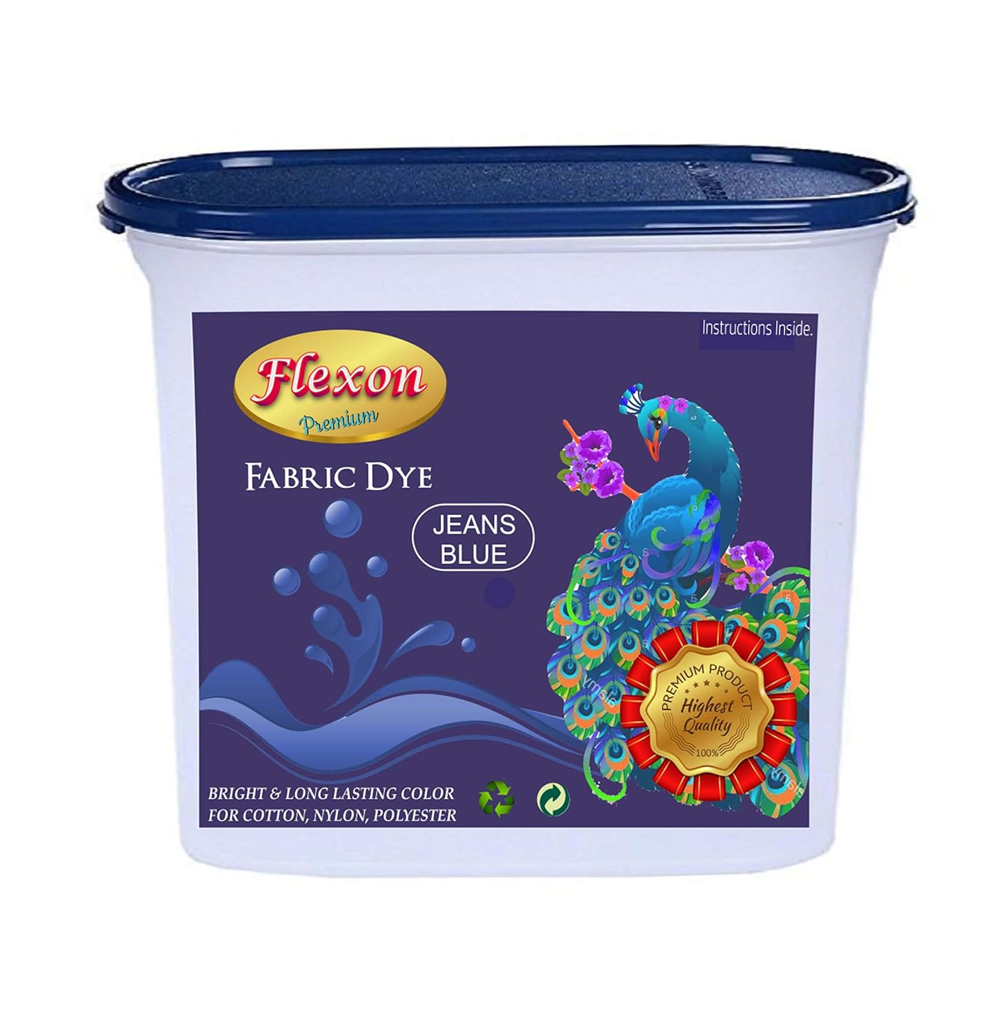 Flexon Dye Powdered Fabric Dye (JEANS BLUE)50g Amazon.in Home & Kitchen