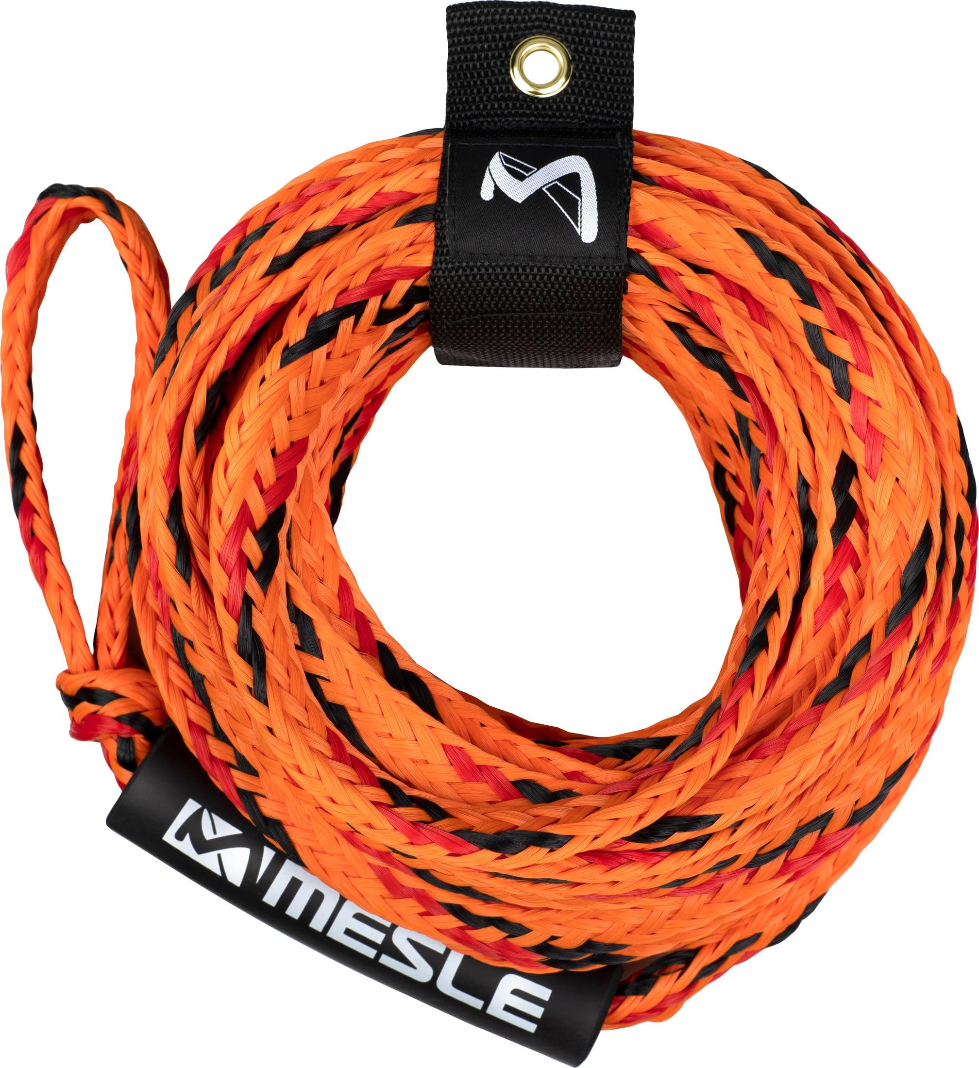 Mesle Pro 4P 60' Corde de remorquage pour Sports Nautiques, Tubes et pneus de remorquage, avec Flotteur, Corde de Traction pour 4 Personnes, Longueur 18,3 m