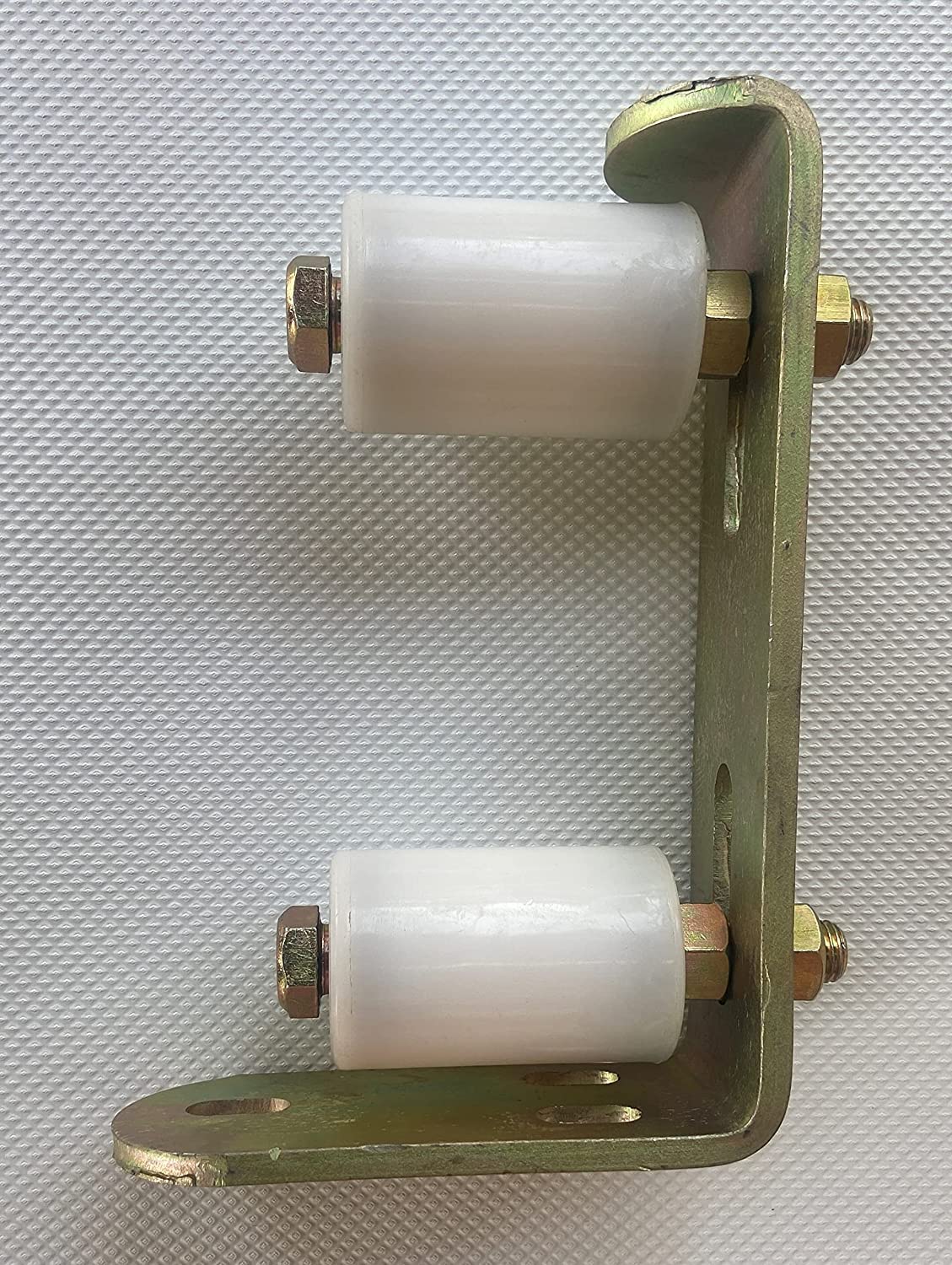 Heavy Duty Adjustable Sliding Gate Guide Roller with Double Ball Bearing Nylon Wheels/M.S Door Sliding Fitting Guide/Wardrobe Closet Door Roller/Nylon Wheels/Metal Sliding Door Guide