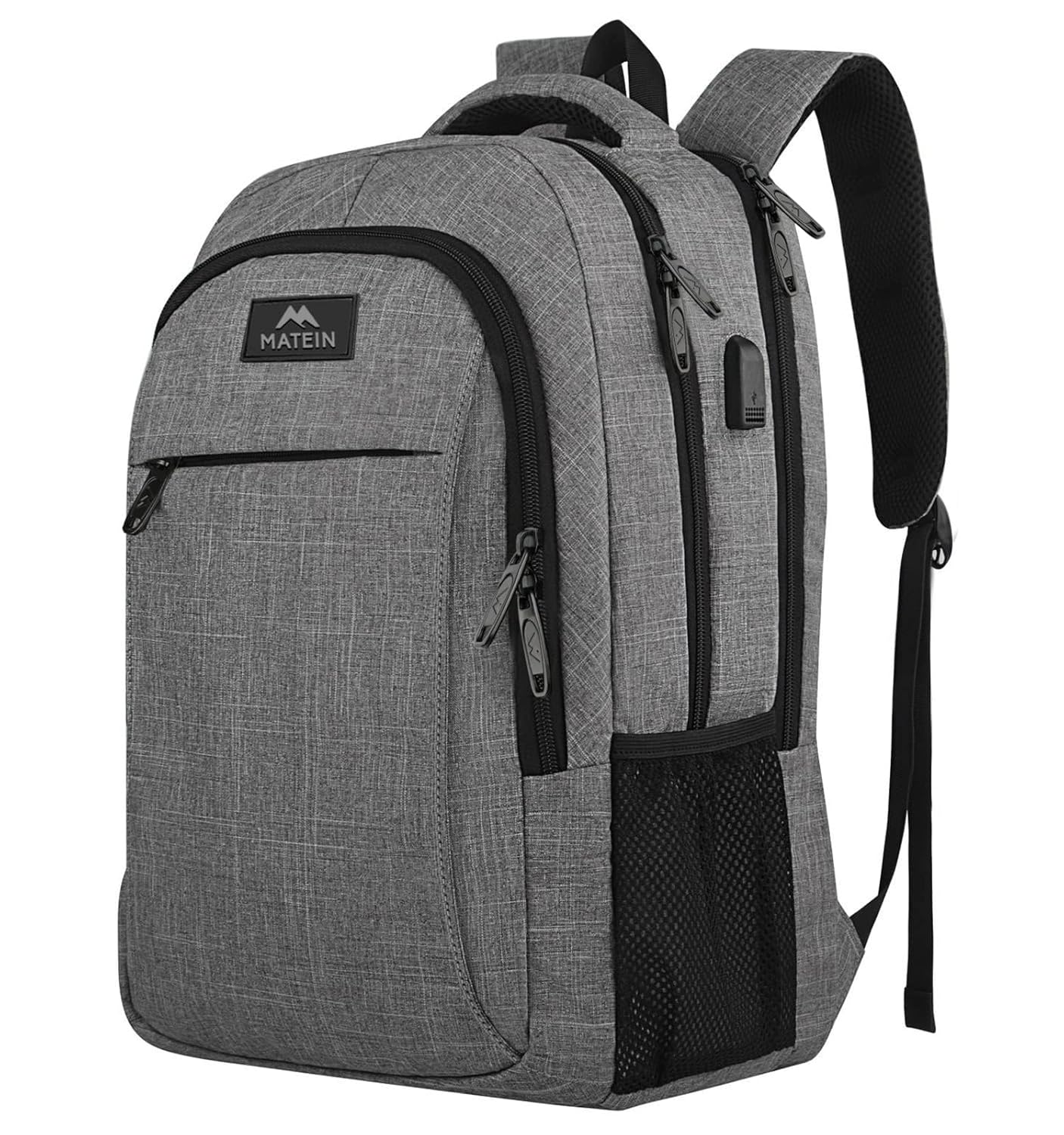 MATEIN Travel Laptop Backpack Business Anti Theft Slim Sturdy Laptops Backpack with USB Charging Port Water Resistant College