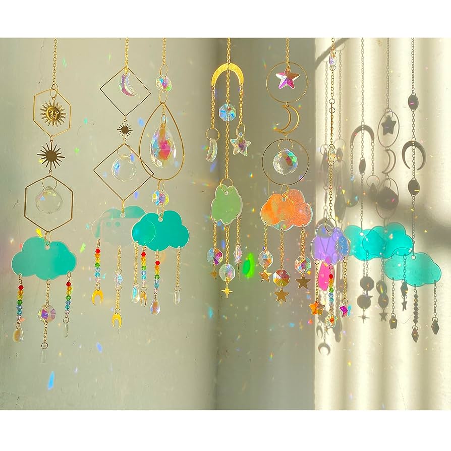 サンキャッチャーローズリース(^-^)コメント頂いた方お値引きします。 希少残り1点✴︎オクタゴンフラワーのサンキャッチャー 高級