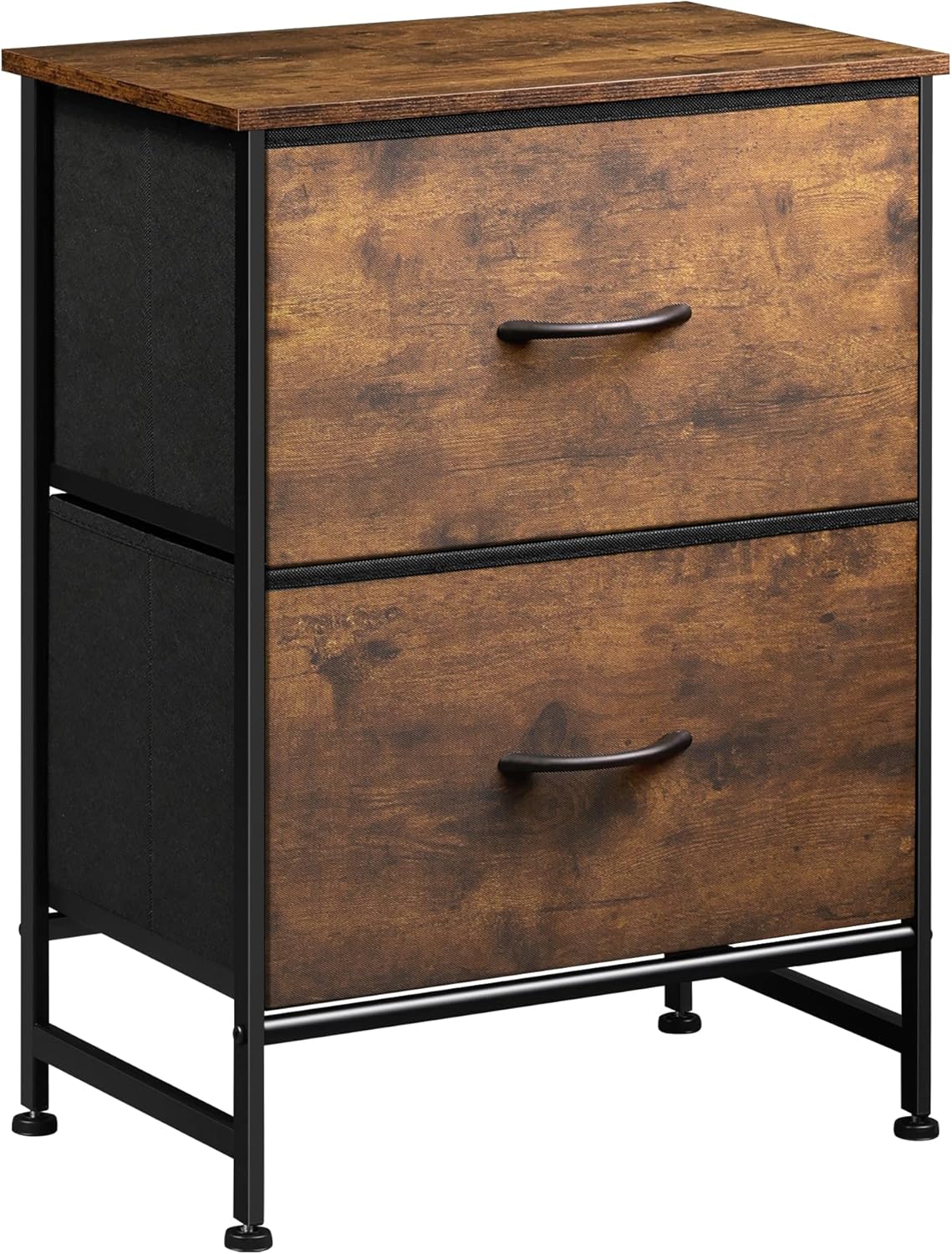 WLIVE Nightstand, Nightstand with 2 Drawers, Bedside