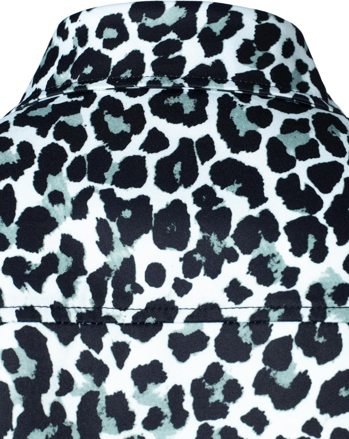 LucMatton Men's Leopard Print Long Sleeve Button Up Shirt Vintage Cheetah Animal Pattern Slim Fit Dress Shirt - Image 5
