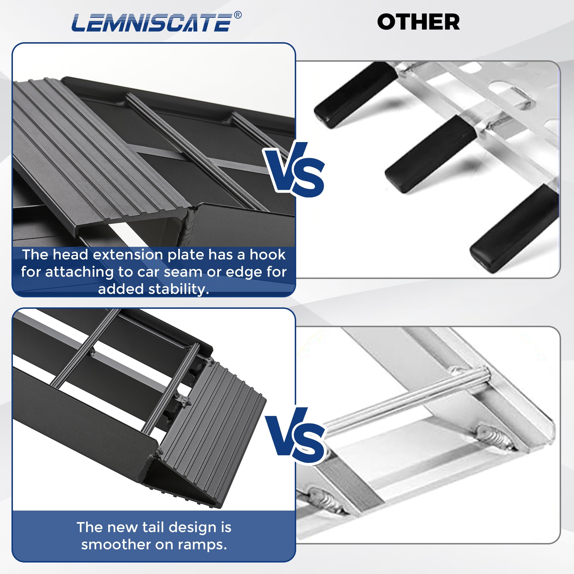 Amazon.co.jp : LEMNISCATE 耐荷重680kg/本 バイク ラダーレール