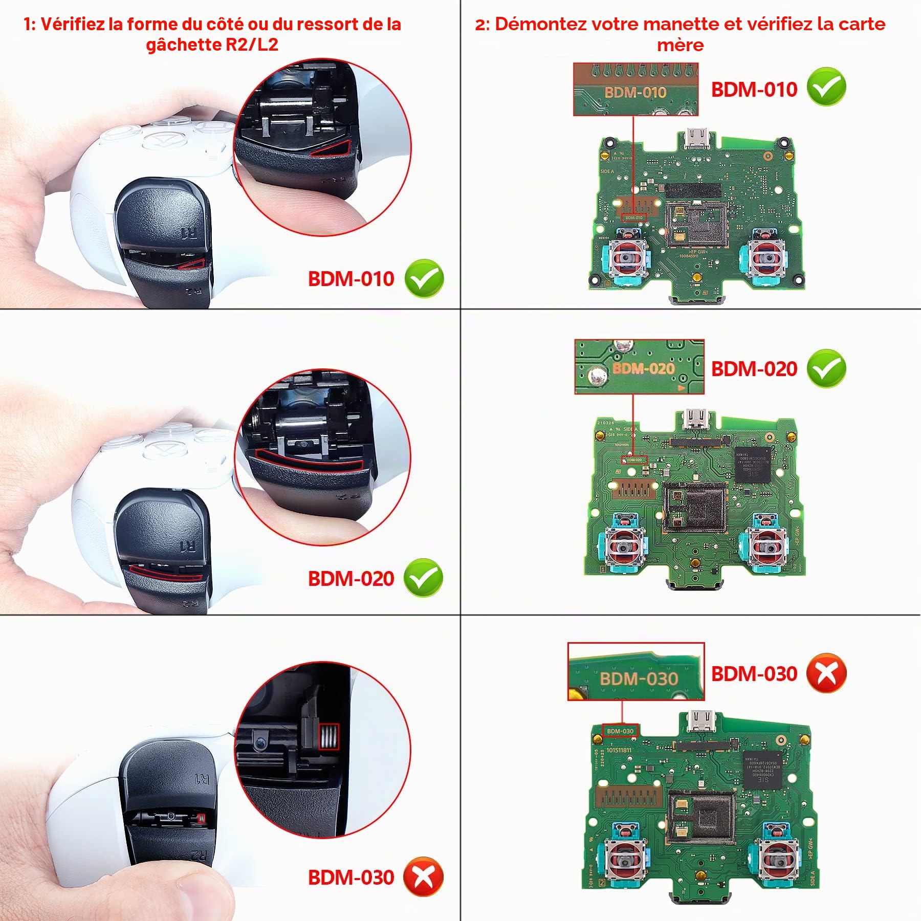 eXtremeRate Boutons Remplacement pour ps5 Manette BDM-010/020, Kit de Boutons D-Pad R1 R2 L1 L2 Triggers Share Options avec Outils pour ps5 Manette, Caméléon Violet Bleu