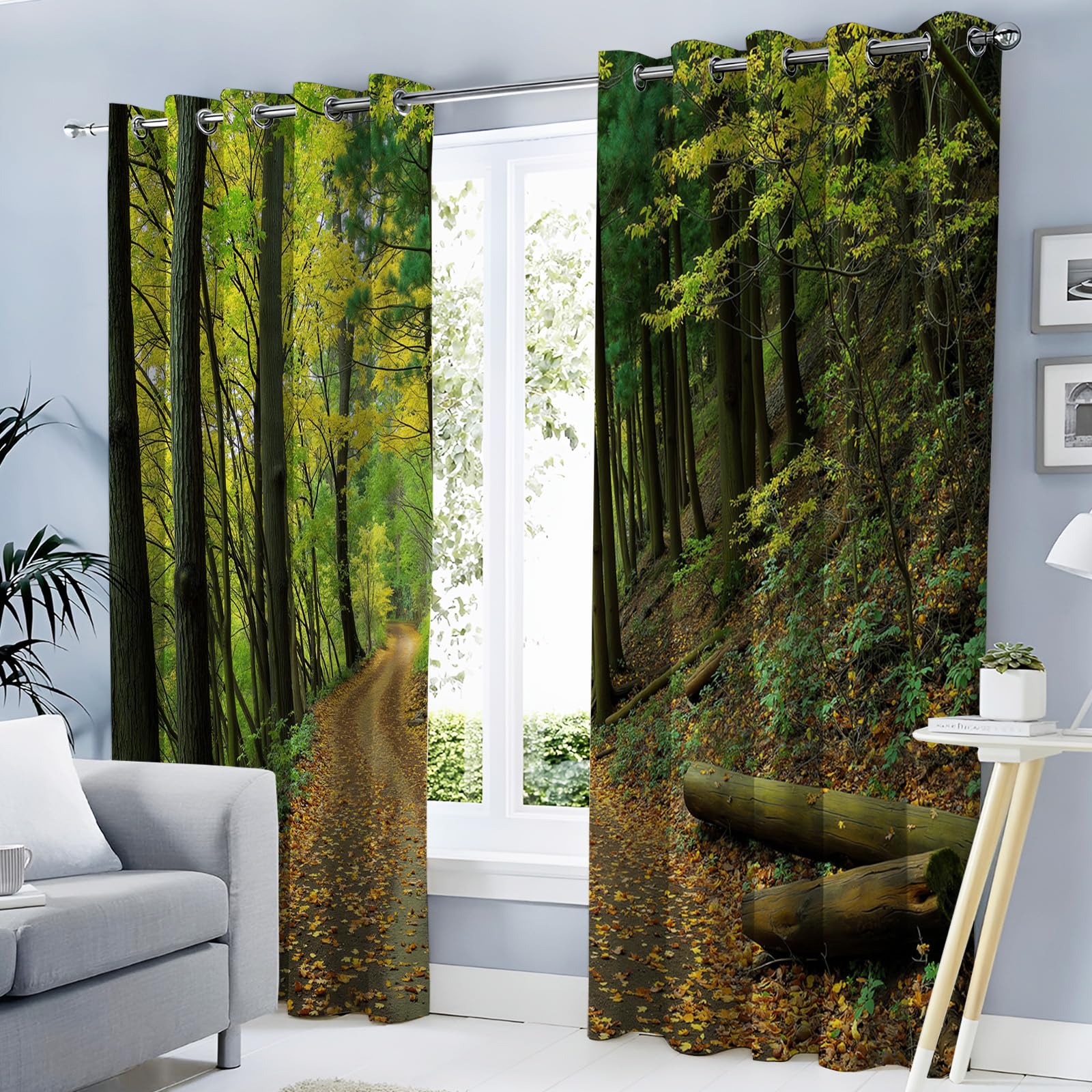 Rideaux occultants isolants thermiques anti froid vert olive 117x137 cm