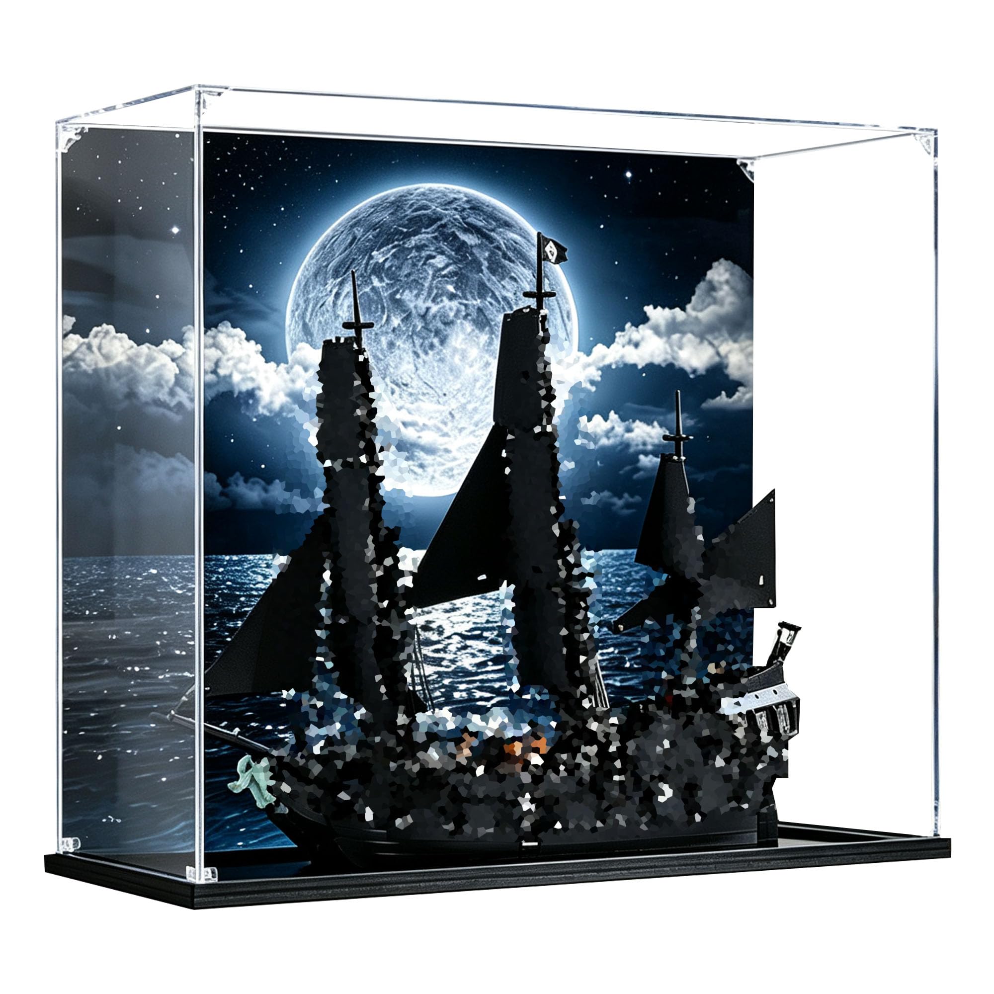 Ddxmml Back Spray A Acrylic Display Case For Le-Go 10365 Model (Back Spray A)