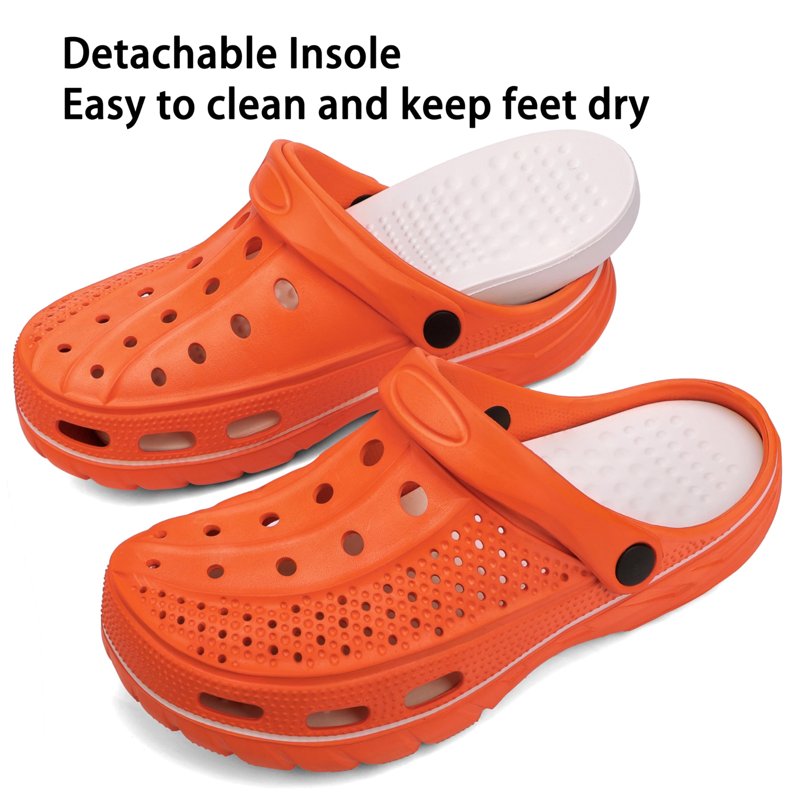 INMINPIN Sabots Femme Homme Confort Sandales D'Été Chaussures de Jardin Plage Piscine Pantoufles Exterieur