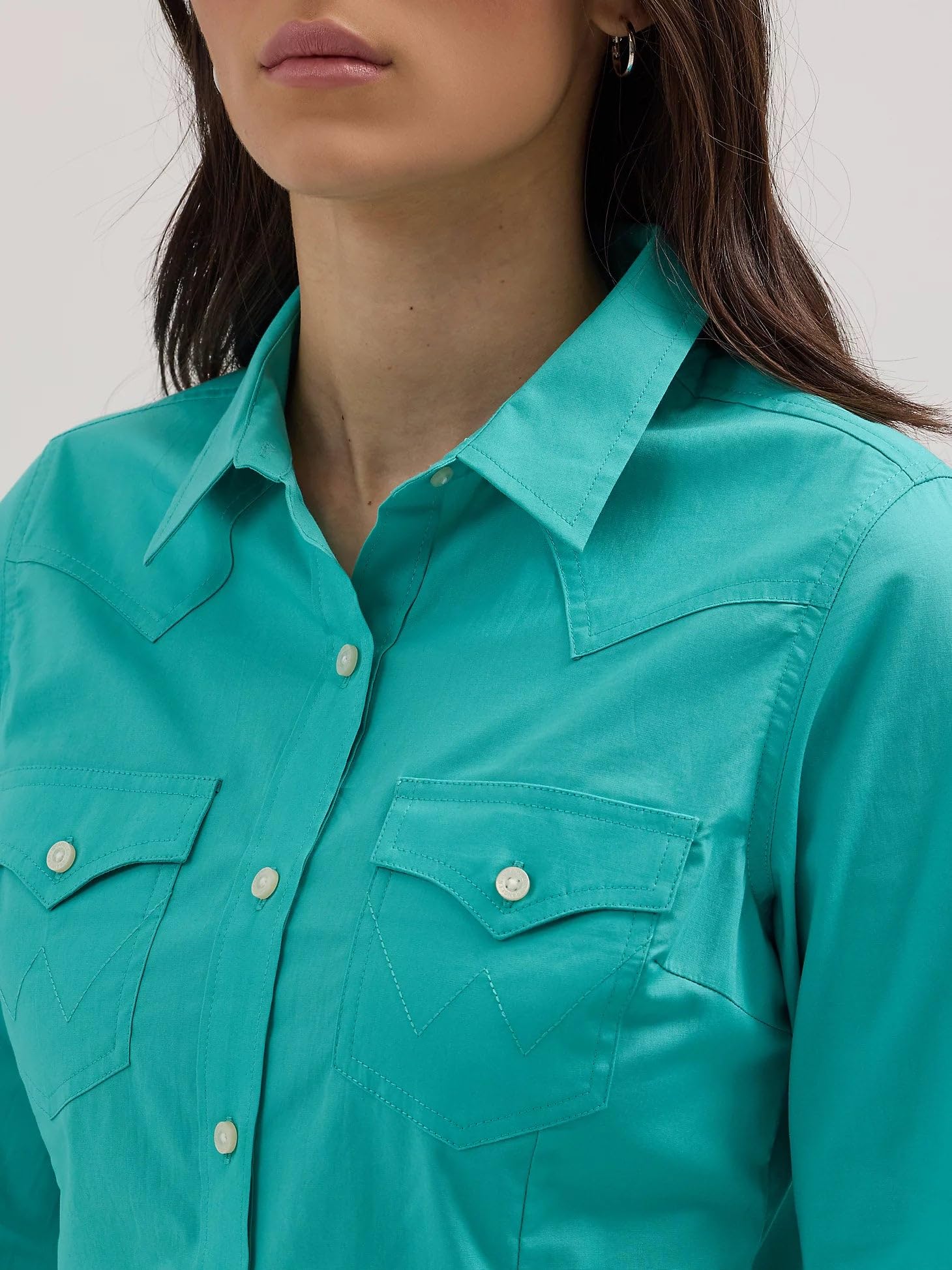 Wrangler Western Women's Retro Button-Down Shirt Camicia da Donna Stile retrò con Bottoni Donna (Pacco da 1)
