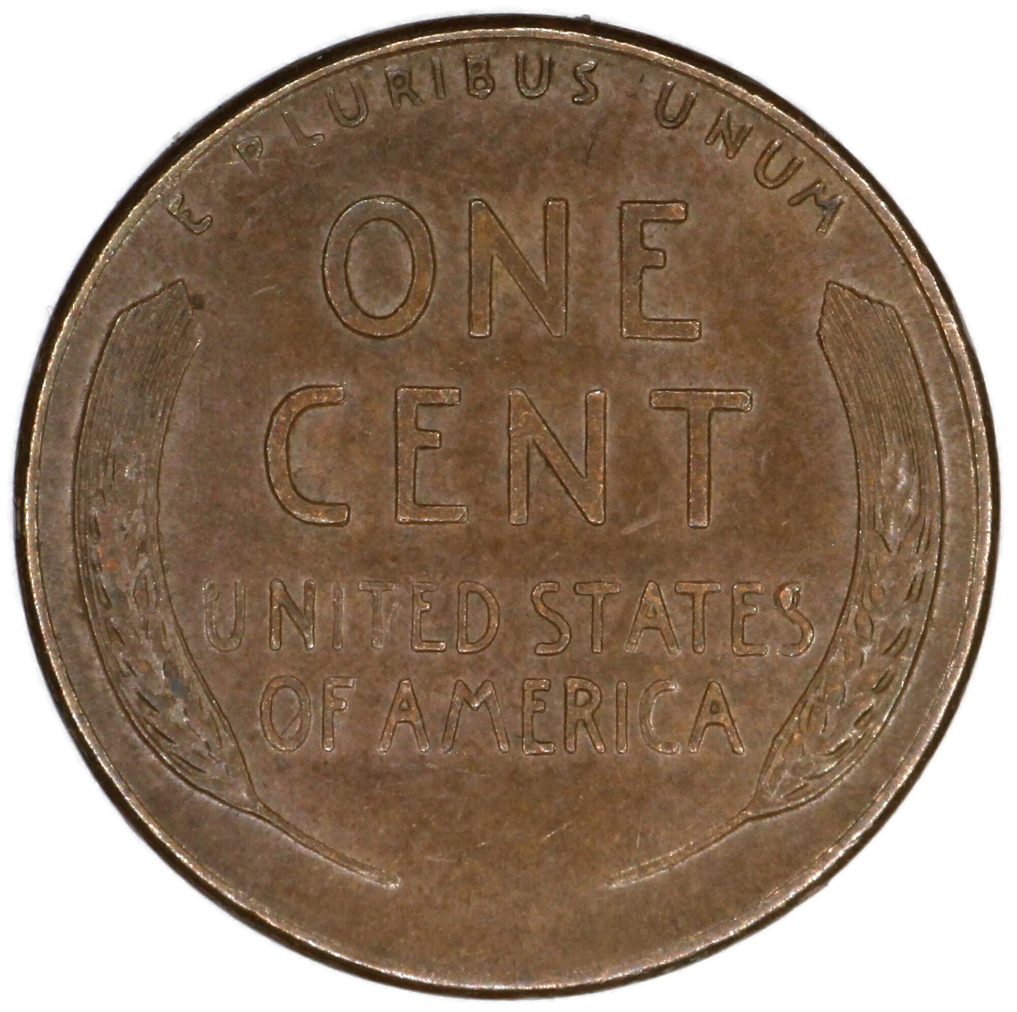 1956 P Lincoln Wheat BIE Error Cracked Skull Die Chip On S