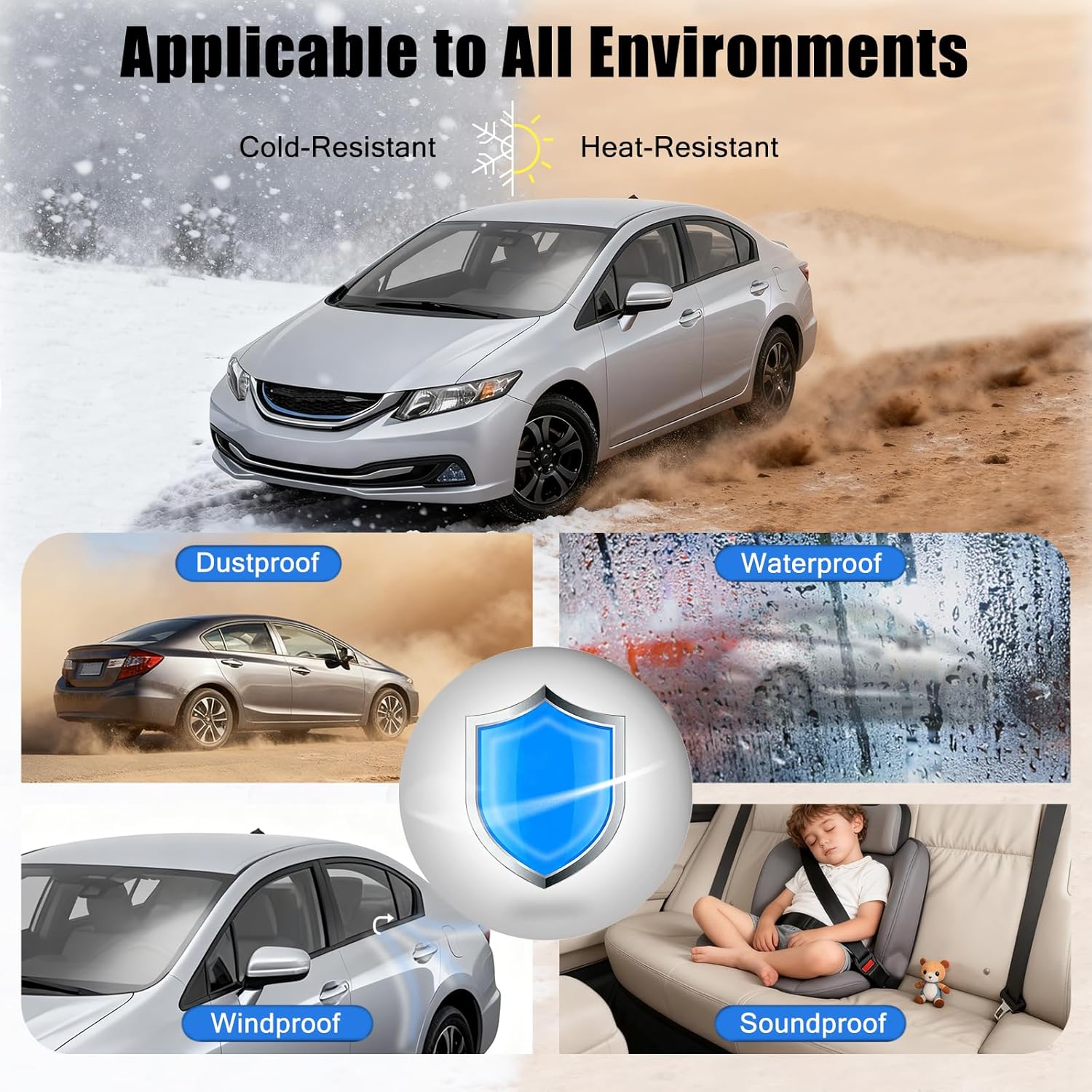 4Pcs Weatherstrip Window Moulding Trim Seal Belt Compatible with 2012-2015 Honda Civic Replace# 72410TR0A01