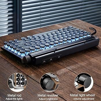 鍵盤楽器 Rebel Technology Logoi Amazon.com: 7KEYS Retro Typewriter Mechanical Gaming