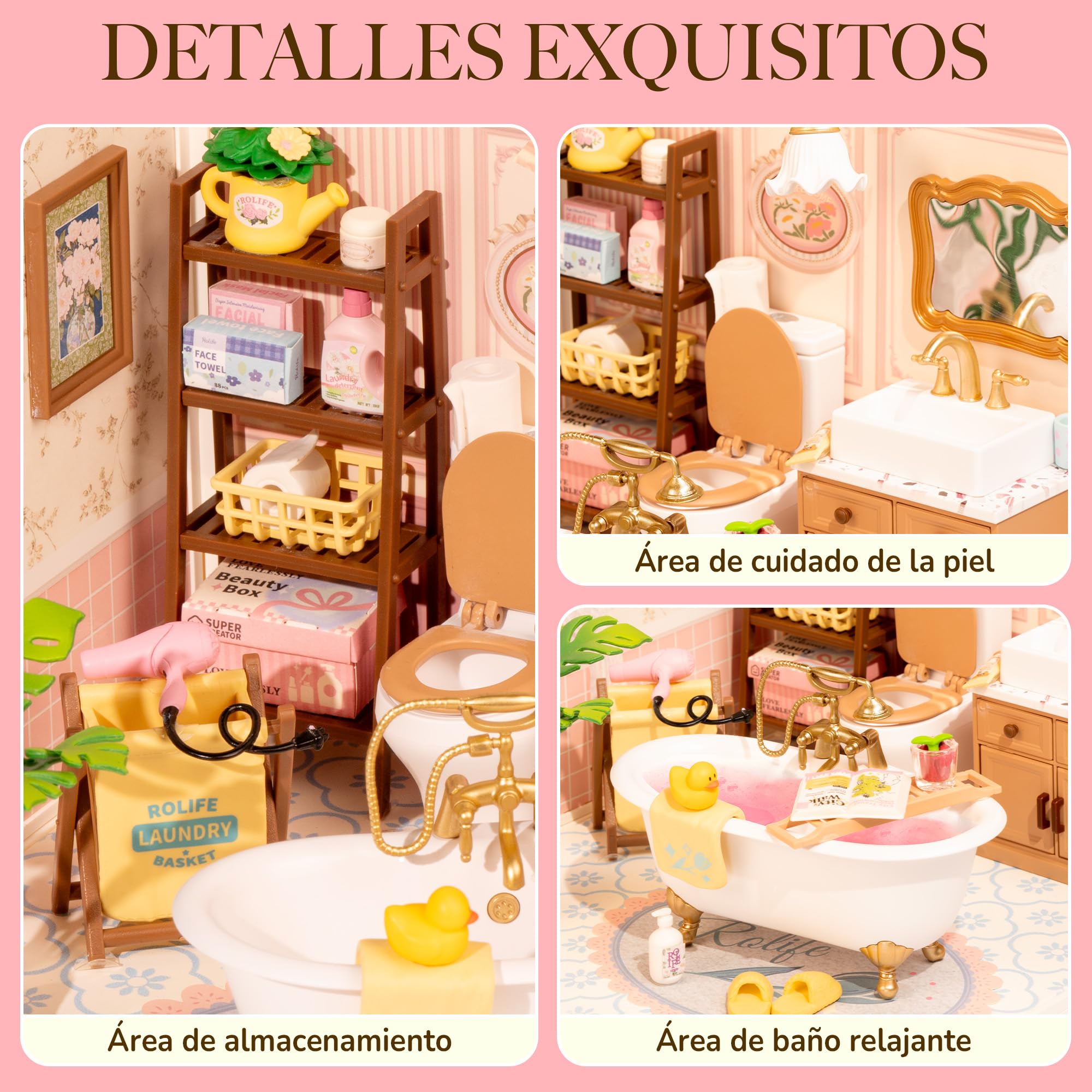 Rolife Super Creator Maquetas DIY Miniature House Kit Casas Miniaturas para Montar Maquetas Madera para Construir Adultos