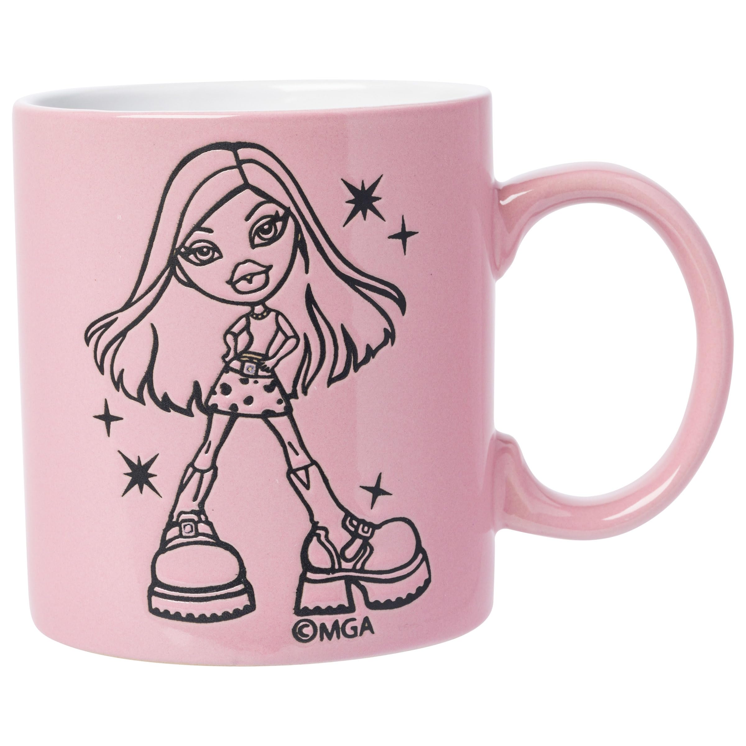 Silver Buffalo Bratz “Drama Mama” Wax Resist Ceramic Mug Featuring Cloe, 20 Ounces