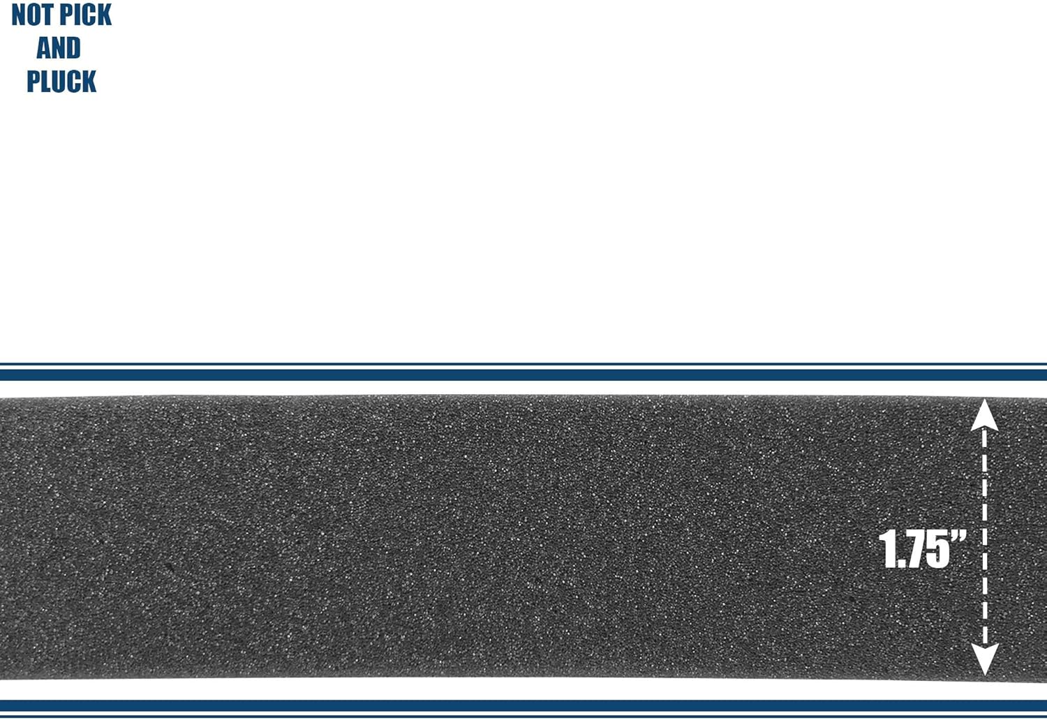 Replacement Foam Insert for Plano 42" All Weather Tactical Case 108421 – 1.75" Thick Solid Foam Piece – Premium Quality Protective Padding for Firearms, Tools & Equipment