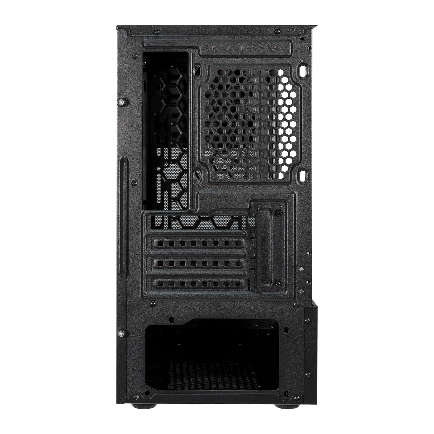 UNYKAch Caja Micro ATX Aero C25, Sección Central de Rejilla, 2 Puertos USB 3.0 y 1 USB 2.0. Incluye Fuente de Alimentación ATX de 500W (máx)