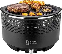 Churrasqueira Portátil A Carvão Biscuitt Steak Master Smoke & Fire USB Com Bag
